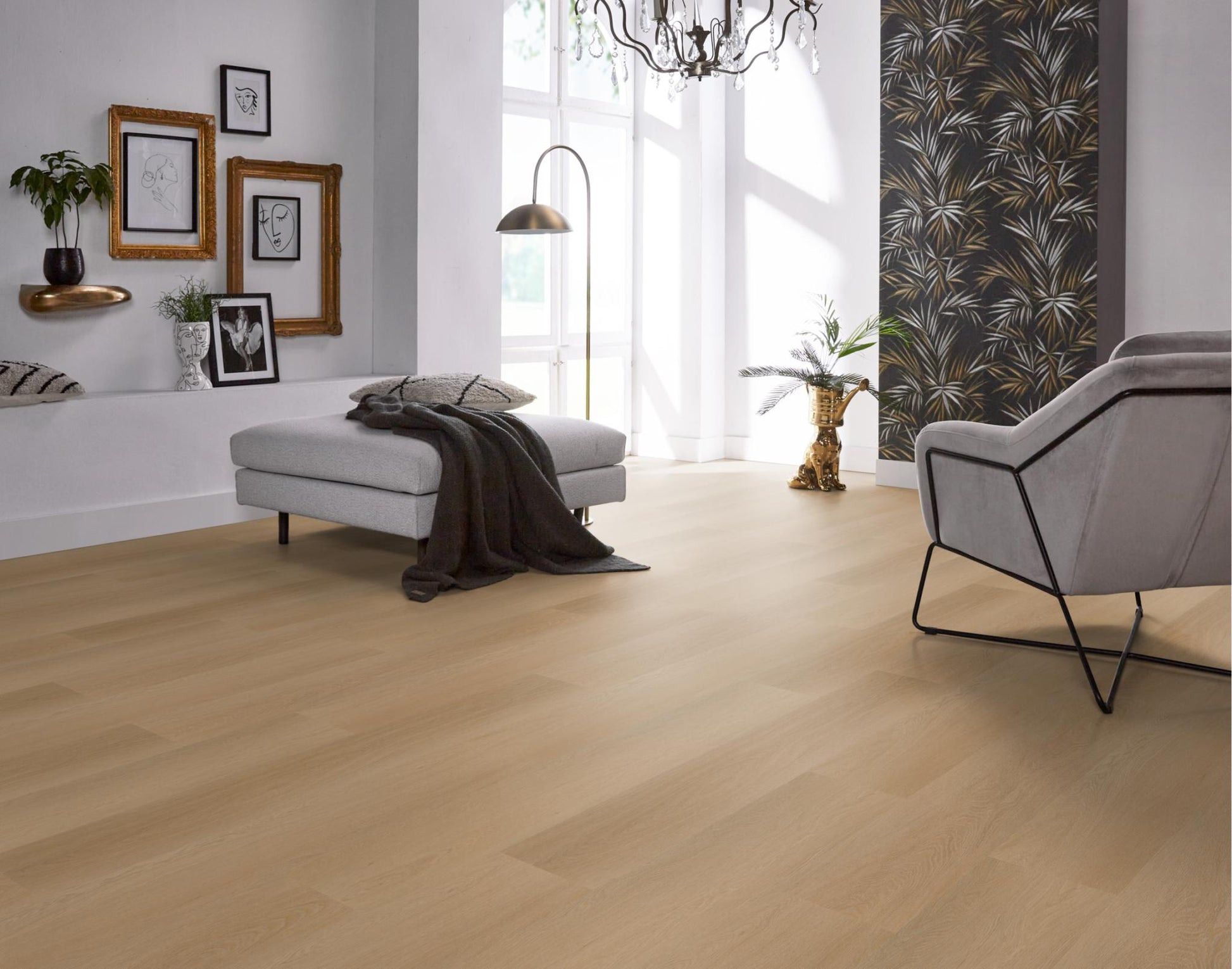 Floorlife Fulham Dark Oak 1611 Dryback PVC Straight Strips