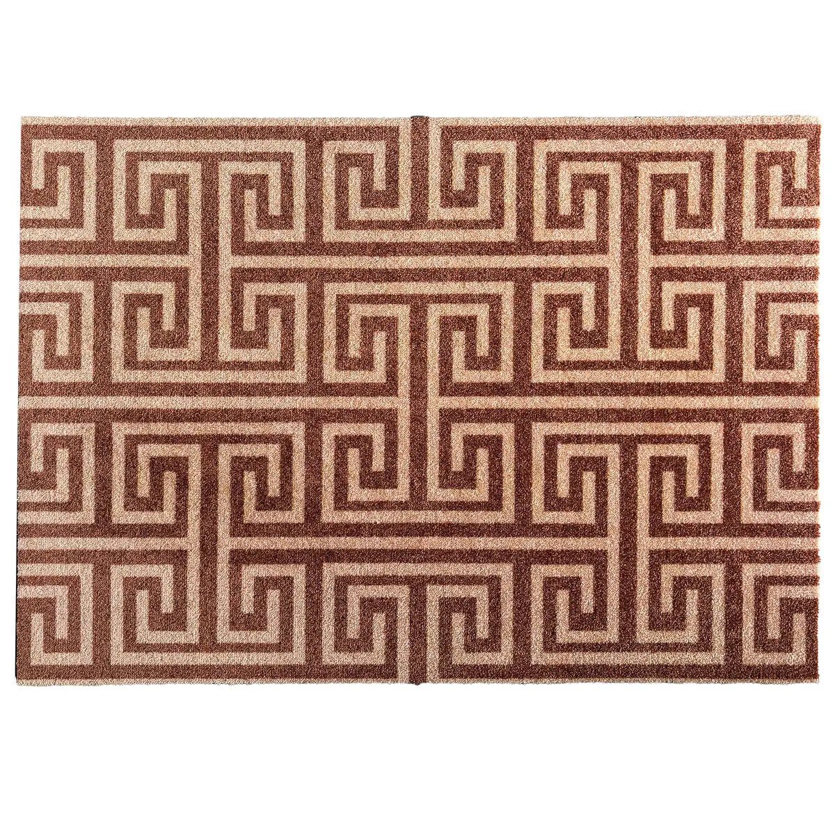 FabFoyer Perfect Maze Caramel | ca. 60x85 cm - Solza.nl