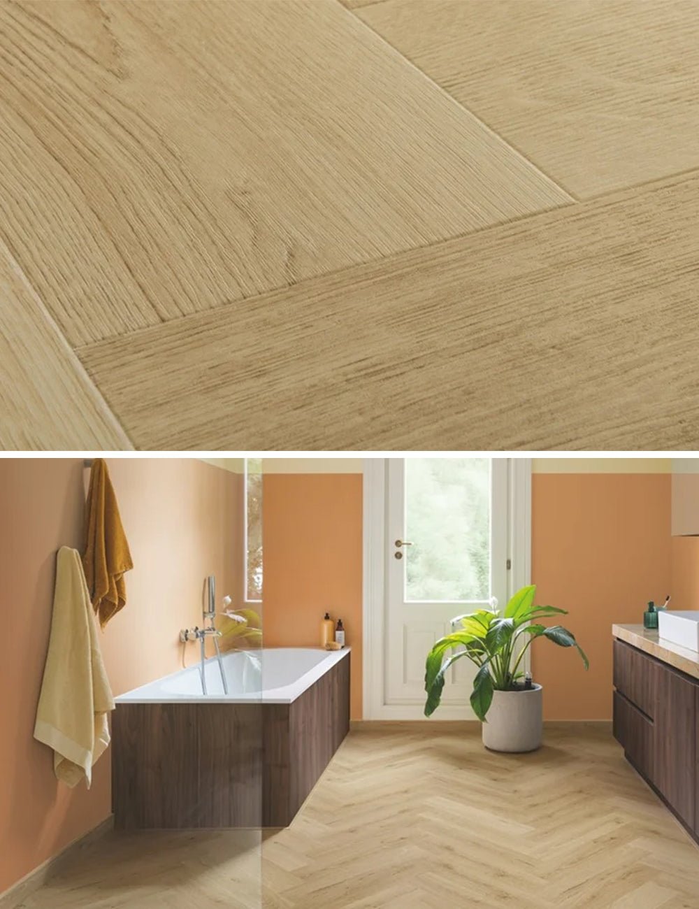 Quick - Step Ciro AVHBU40362 Botanisch beige - Visgraat Click PVC - Solza.nl