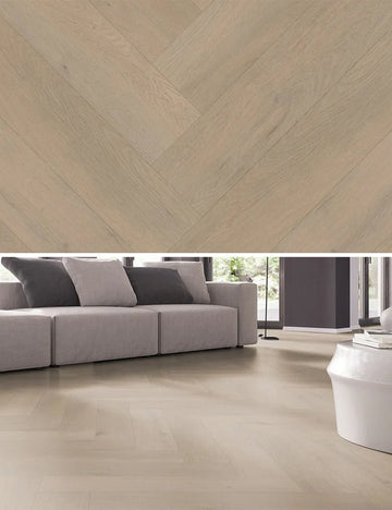 Belakos Attico Visgraat XL 83 Dryback PVC - Noestvrij eikenlook 76.5 x 15.3 cm