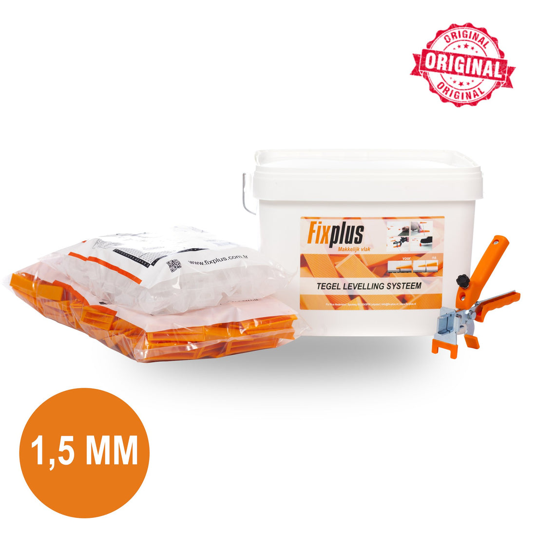 Fix Plus Starters Kit 250 PRO 1,5 mm (tegeldikte 8 t/m 16 mm) - Solza.nl