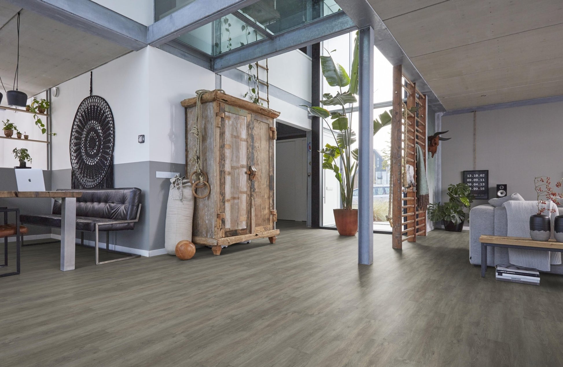 Floorlife Bankstown Grey 3686 Dryback PVC Rechte Stroken - Grijs - Solza.nl