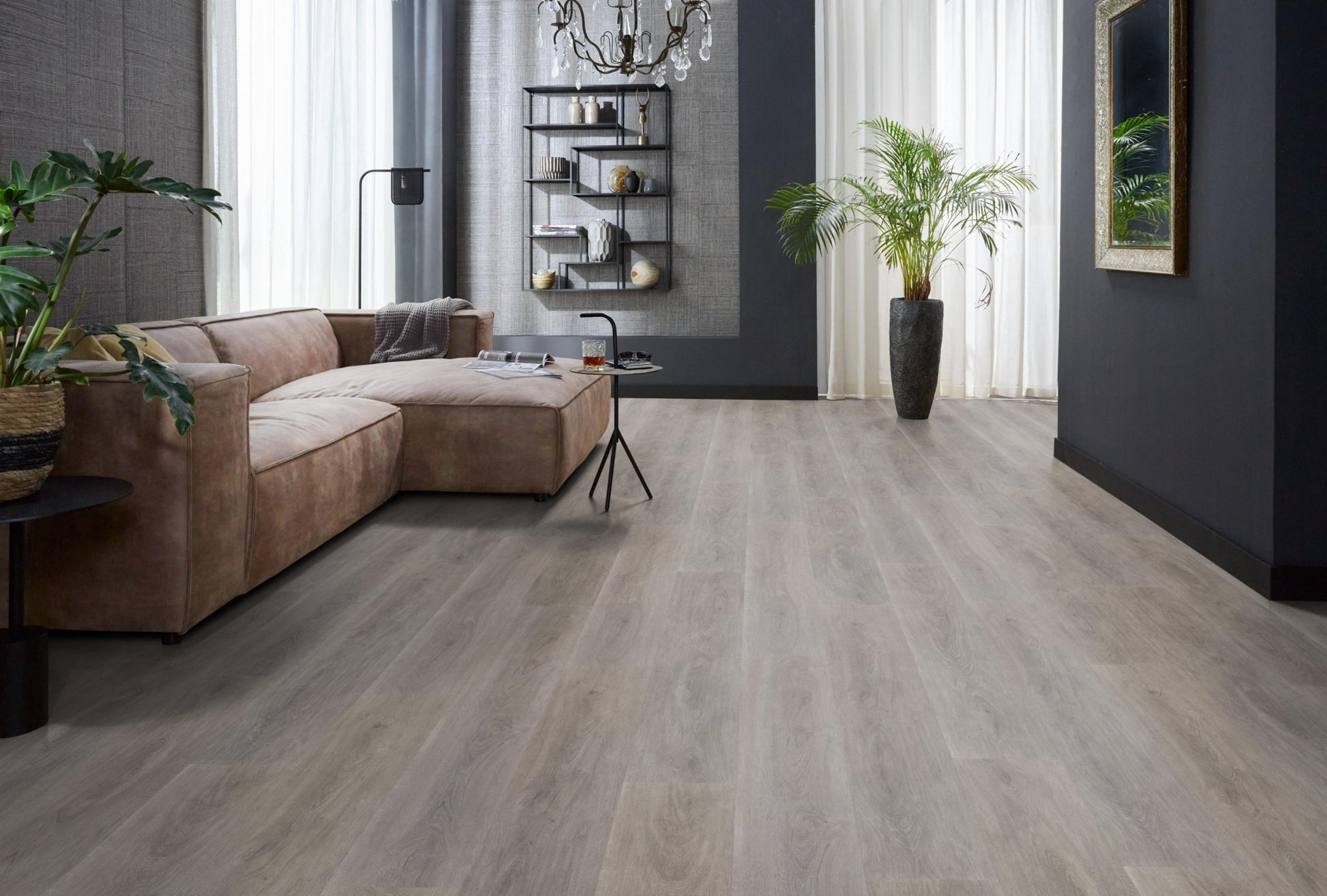 Floorlife Click PVC Parramatta Grey Oak 2554 SRC - Lichtgrijze vloer - Solza.nl