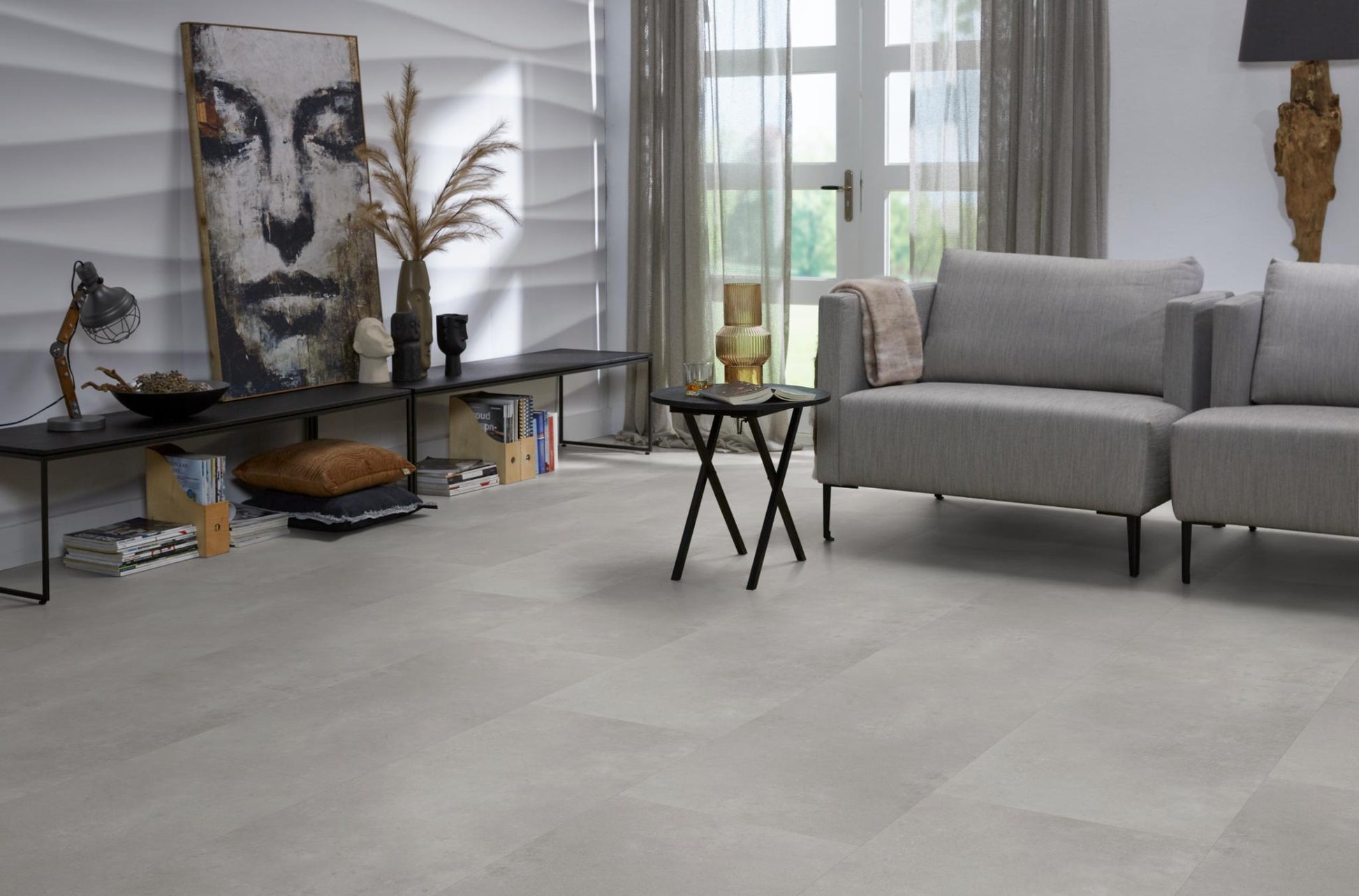 Floorlife Click PVC Tegel Southwark Grey 4313 - 91.4 x 45.7 cm - Solza.nl