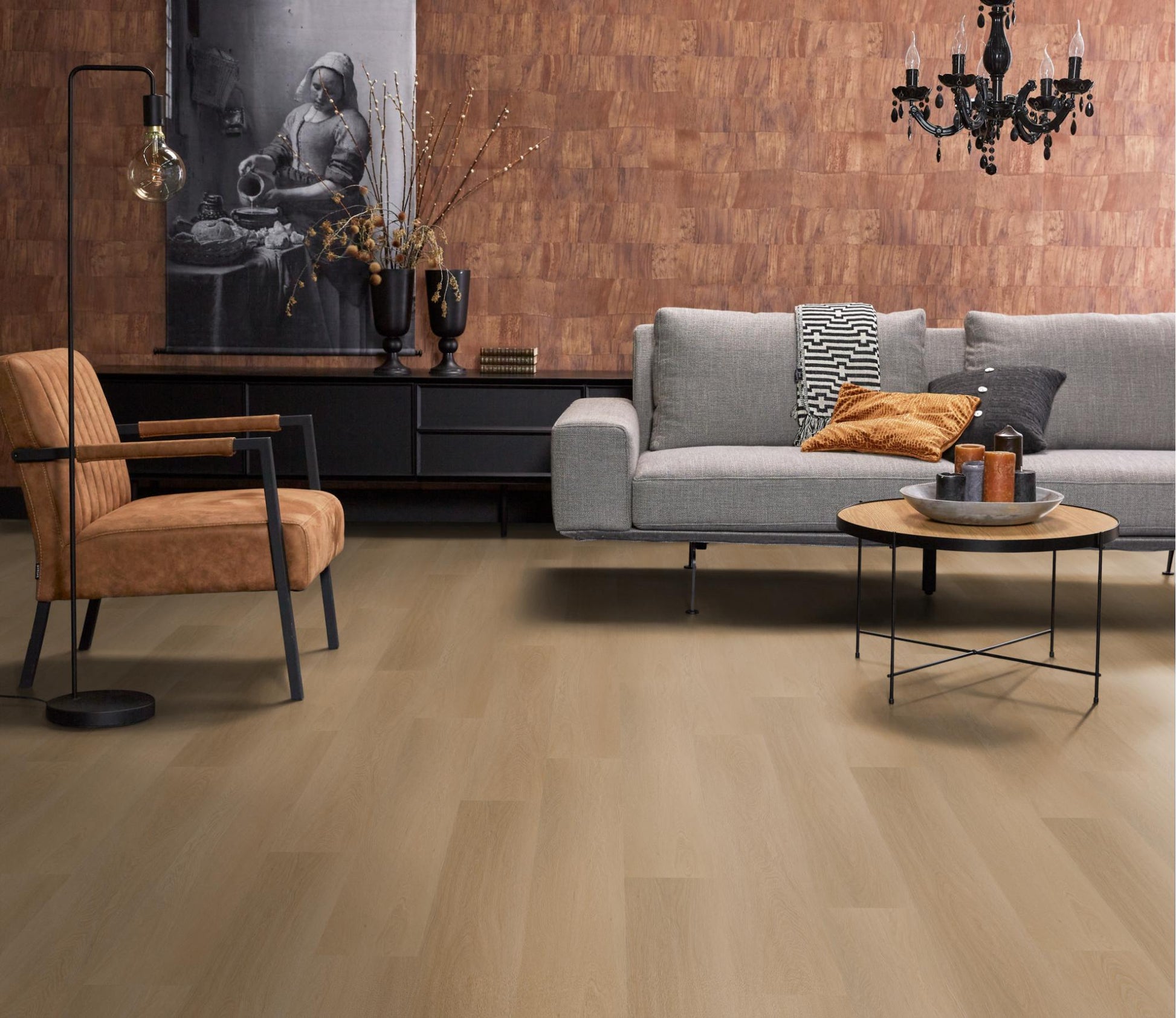 Floorlife Fulham Dark Oak 1611 Dryback PVC Rechte Stroken - Solza.nl