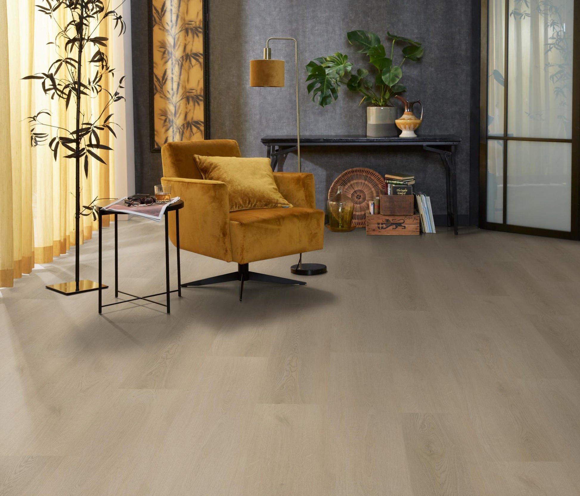 Floorlife Merton Beige 7510 Dryback PVC Rechte Stroken - Solza.nl