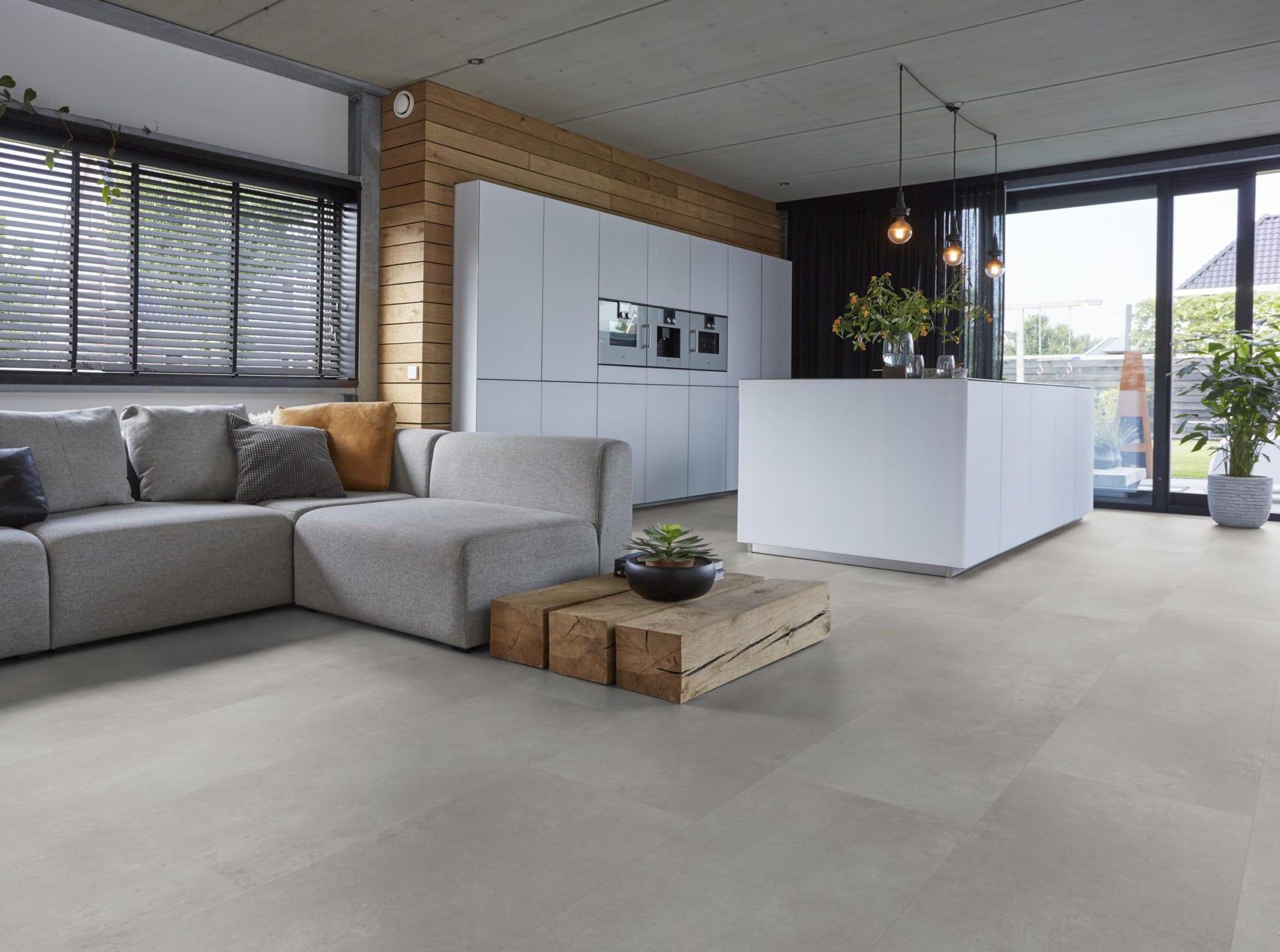 Floorlife Southwark Grey 4113 Tegel Dryback PVC - 91.4 x 45.7 cm - Solza.nl