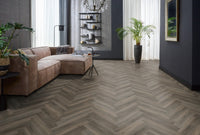 Floorlife Visgraat Click PVC YUP Herringbone Paddington Dark Grey 3506 SRC - Solza.nl