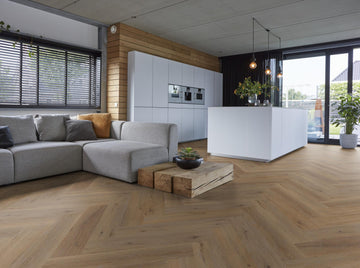 Floorlife Visgraat Click PVC YUP Leyton Herringbone Natural Oak 2822 SRC