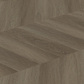 Floorlife Yup Fulham Chevron Brown 1615 Dryback PVC - Hongaarse Punt