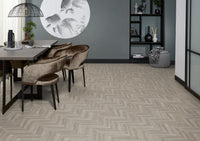 Floorlife Yup Herringbone Parramatta Light Grey Dryback PVC - Solza.nl