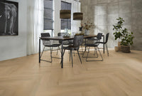 Floorlife Yup Merton Herringbone Light Oak Dryback PVC - Warme kleur - Solza.nl