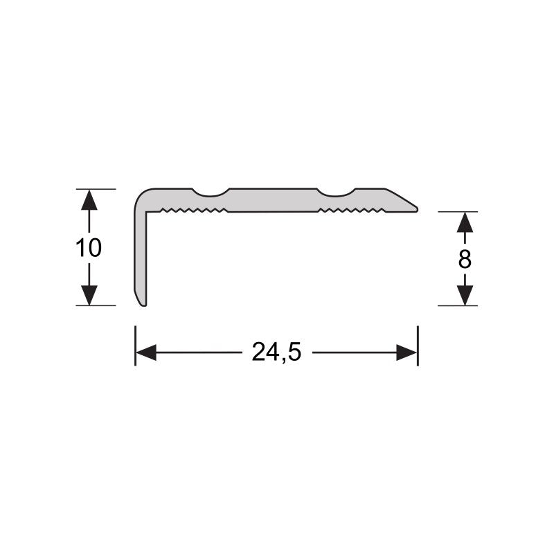 Hoeklijnprofiel Zelfklevend 10mm Zwart Geolied 63135 - lengte 200cm - Solza.nl