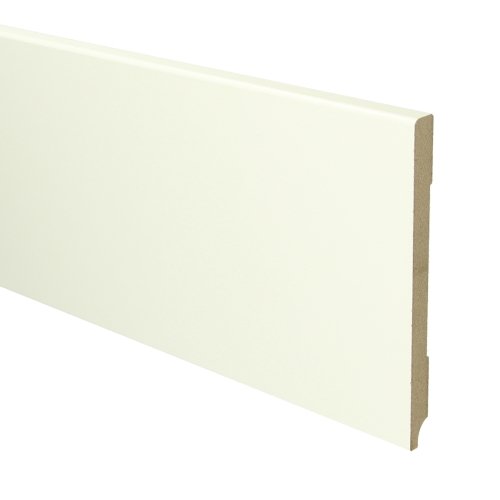 MDF Moderne plint 150x12 wit voorgelakt RAL 9010 - Solza.nl