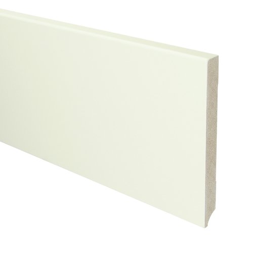 MDF Moderne plint 150x15 wit voorgelakt RAL 9010 - Solza.nl