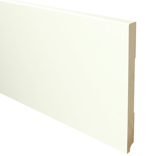 MDF Moderne plint 220x18 wit voorgelakt RAL 9010 - Solza.nl