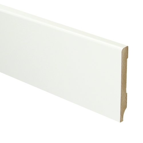 MDF Moderne plint 70x9 voorgelakt RAL 9016 - Solza.nl