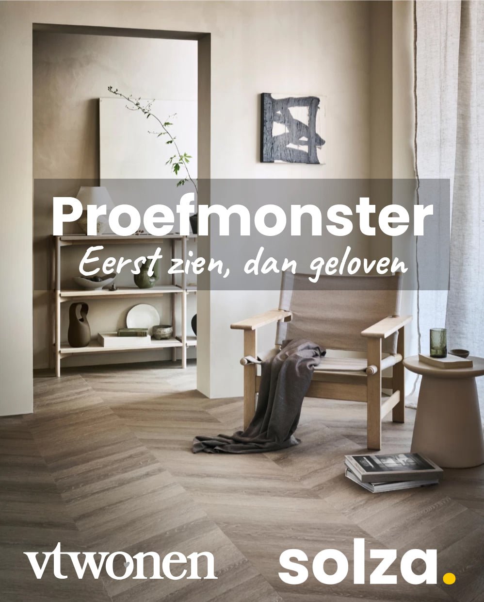 Proefmonster vtwonen Click PVC Basic Natural SRC - Solza.nl