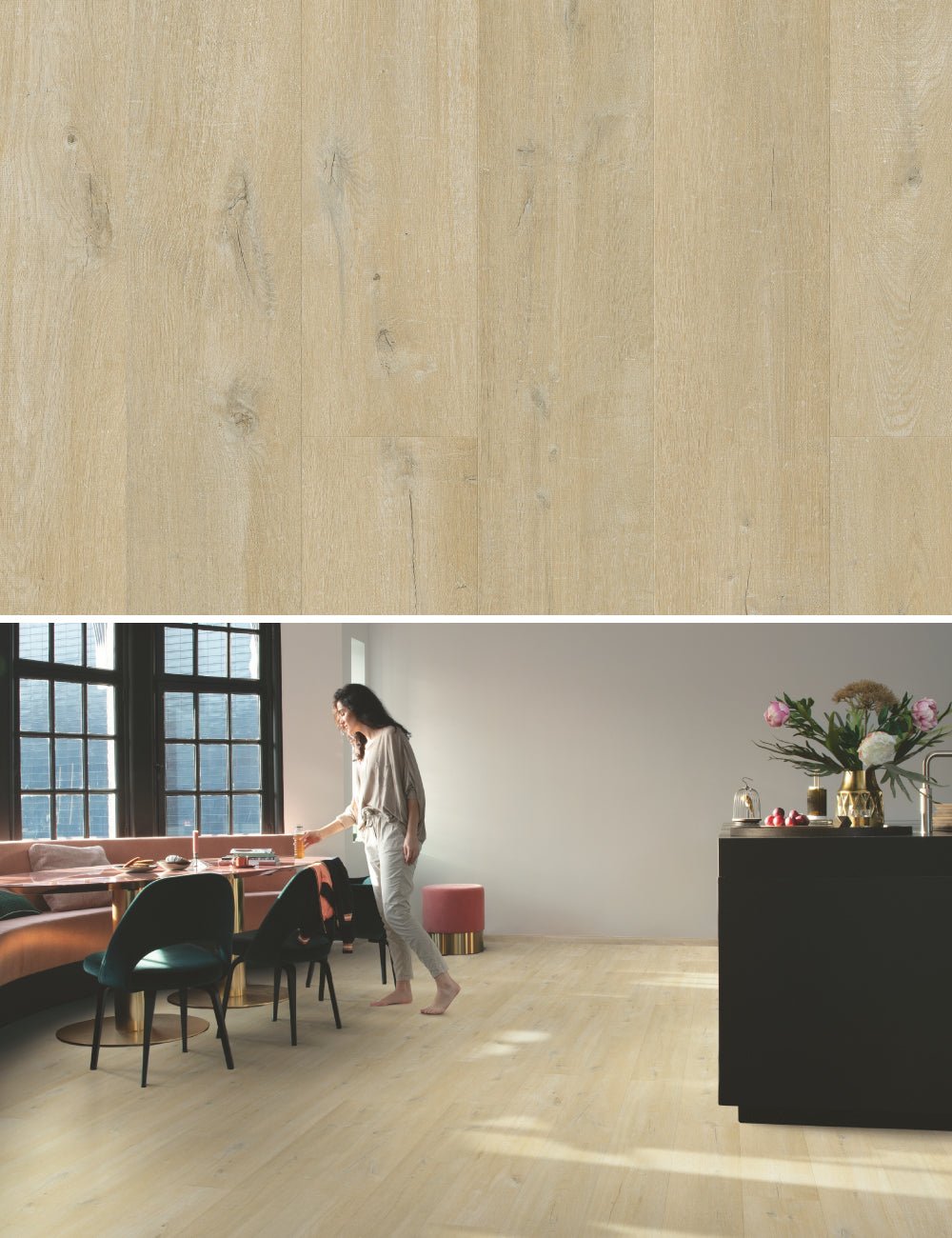 Quick-Step Fuse SGMPC20328 Linen oak greige - 22,86 x 150 cm - Solza.nl