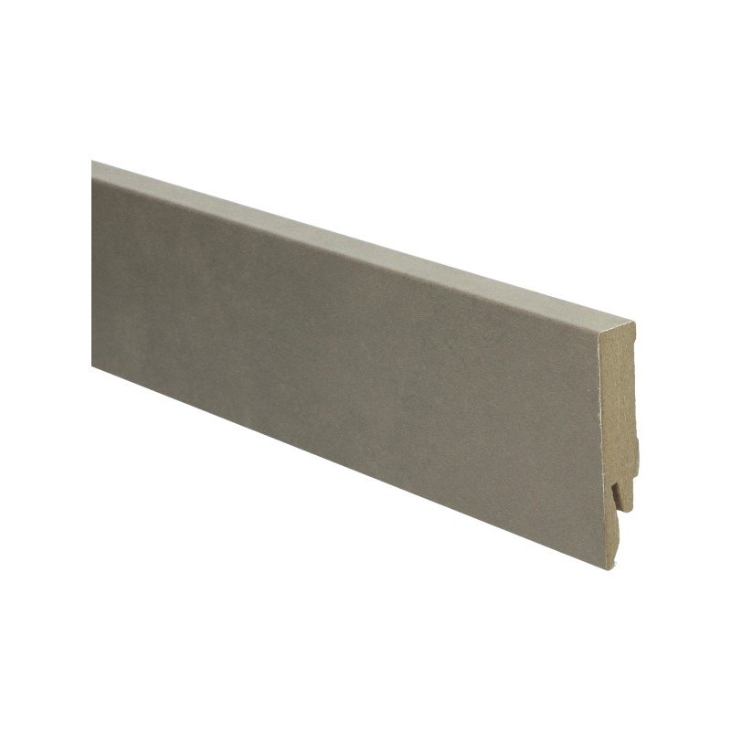 Rechte Folieplint 70X14 Beige Beton Donker 27237 - Solza.nl